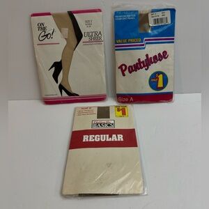 Vintage‎ set of 3 Pantyhose Collection - Ultra Sheer and Regular